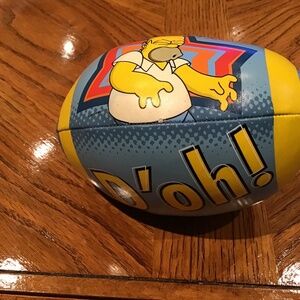 Simpsons soft stuffed football D’OH!